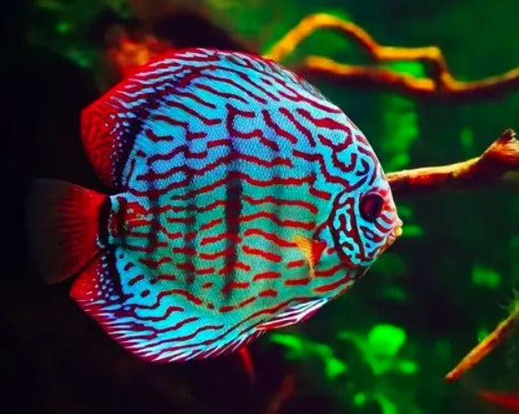 Symphysodon Aequifasciatus "Red Turquoise"